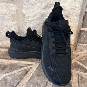 Puma All Black Tennis Shoes Size 6.5Y